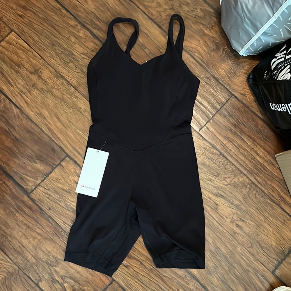 lululemon Black Sleeveless Short Jumpsuit